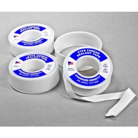 BEL-ART Bel-Art F24020-0000 Fluo-Kem Teflon® Lab-Thread Tape, 300 Feet Per Roll, 3 Rolls/PK F24020-0000